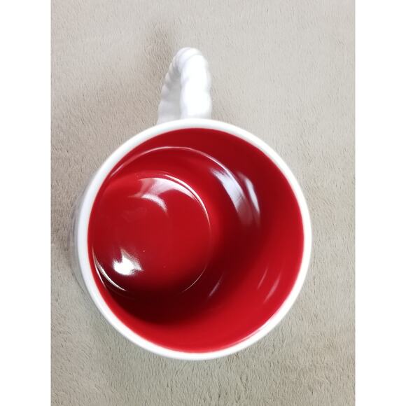 Hallmark Coffee Mug Tea Cup 4 1/2" Seas The Day 12oz White Red Vintage - Picture 11 of 14